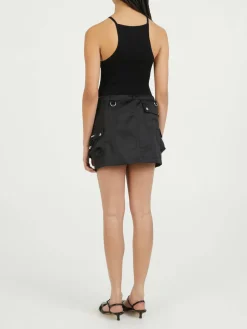 Minirock mit Cargo-Stil Schwarz