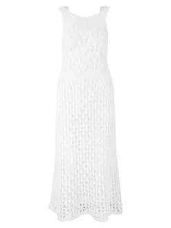 Mohair-Seidenkleid 'Liora' Crème
