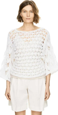 Mohair-Seidenpullover 'Levanto' Off White
