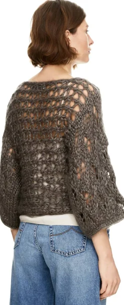 Mohair-Seidenpullover 'Levanto' Dark Taupe