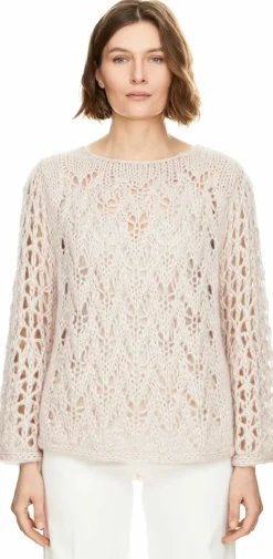 Mohair-Seidenpullover 'Lumeville' Puder