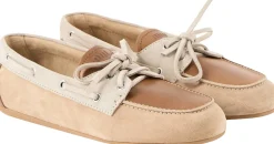Mokassins aus Kalbsleder Beige