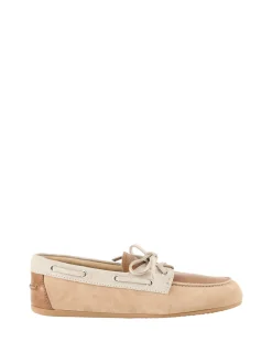 Mokassins aus Kalbsleder Beige