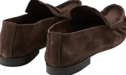 Mokassins aus Veloursleder Dunkelbraun