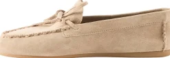 Mokassins aus Wildleder Beige