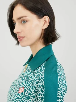 Monogram-Jacke Grün