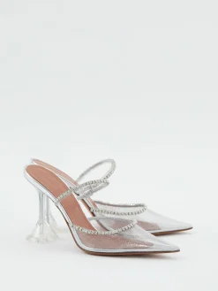Mules 'Gilda Glass' Silber