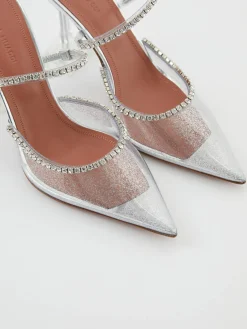 Mules 'Gilda Glass' Silber