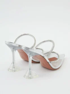 Mules 'Gilda Glass' Silber