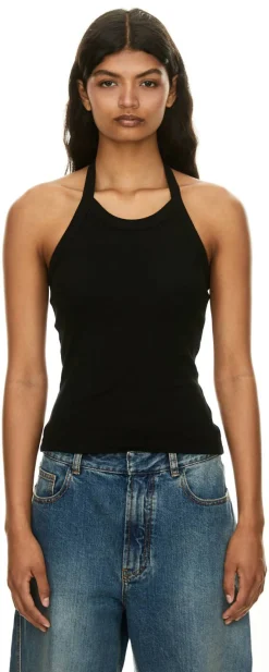 Neckholder-Top 'Angie' Schwarz