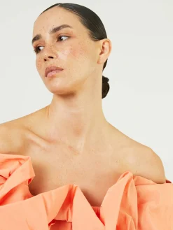 Off-Shoulder-Top Orange