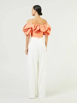 Off-Shoulder-Top Orange