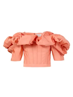 Off-Shoulder-Top Orange