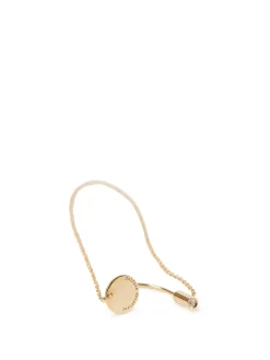 Ohrring 'ABC Chain' mit Diamant Gold