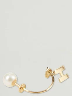 Ohrring 'Micro Eye H' Gelbgold