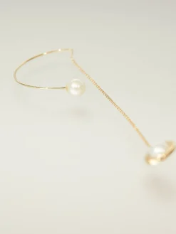 Ohrschmuck 'ABC Earring 2 Pearls' Gold