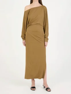 One-Shoulder-Kleid 'Junet' Khaki