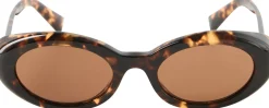 Ovale Sonnenbrille Honey Havana