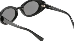 Ovale Sonnenbrille Schwarz/Dunkelgrau