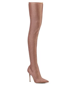 Overknee-Stiefel 'Logan Cuissardes' Rosé