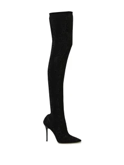 Overknee-Stiefel 'Logan Cuissardes' Schwarz