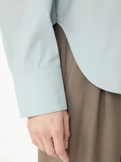 Oversize 'Alim' Baumwollhemd Blau