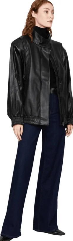 Oversize Bomberjacke 'Brooklyn Panel' Schwarz