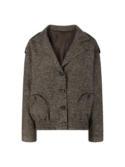 Oversized Blousonjacke 'Sarissa Charlie' Braun