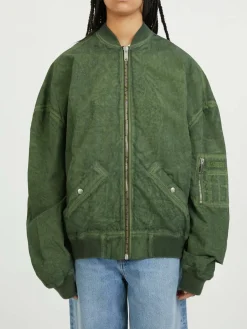 Oversized Bomberjacke Grün