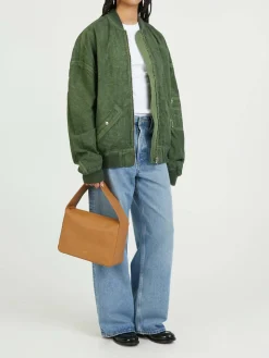 Oversized Bomberjacke Grün
