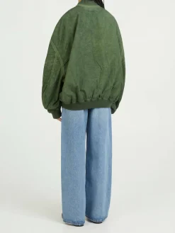 Oversized Bomberjacke Grün
