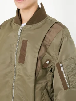 Oversized Bomberjacke Khaki