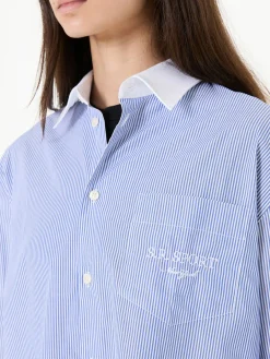 Oversized Hemd Blau