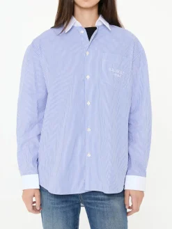Oversized Hemd Blau