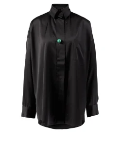 Oversized Hemd 'Breakfast Club' Schwarz