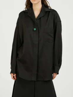 Oversized Hemd 'Breakfast Club' Schwarz