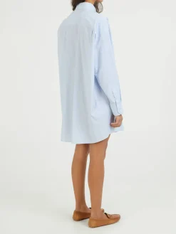 Oversized Hemd Hellblau