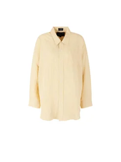 Oversized Hemd mit Streifenmuster Orange
