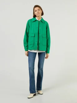 Oversized Jacke Grün