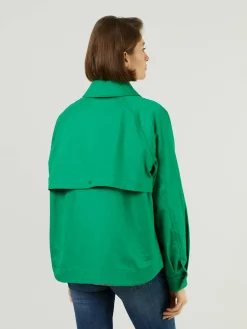 Oversized Jacke Grün