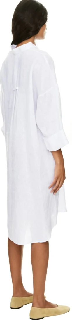 Oversized Leinenkleid 'Marta' Weiß