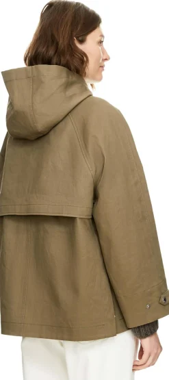 Oversized Parka mit Kapuze Khaki