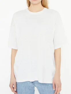 Oversized Seidenshirt 'Jockton' Weiß