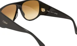 Oversized Sonnenbrille Dunkelbraun