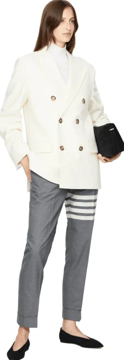 Oversized Wollblazer Crème