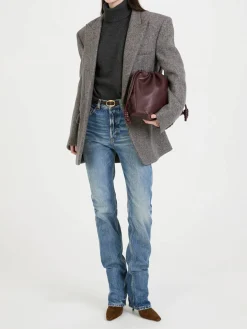 Oversized Wollblazer Grau
