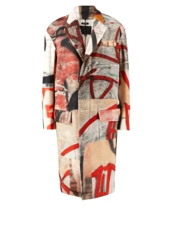 Oversize Wollmantel Multi