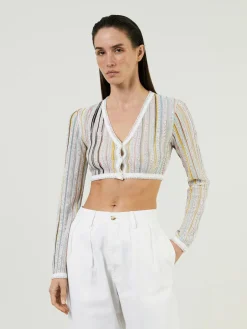 Pailletten-Cardigan Multi