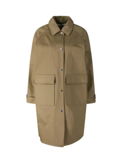 Parka aus Baumwolle Khaki