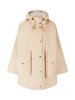 Parka 'Brunnera' mit Logo Aufnäher Beige